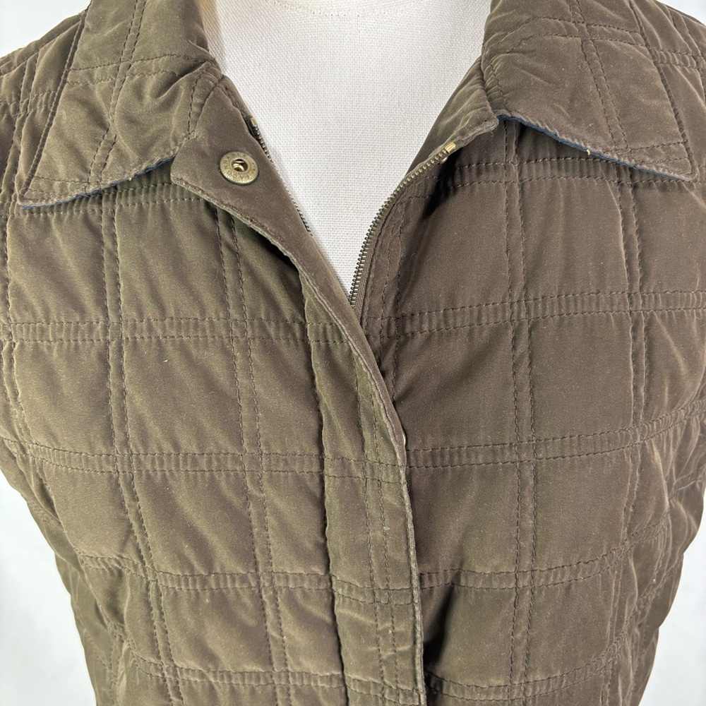 Facconable Brown Quilted Vest - image 5
